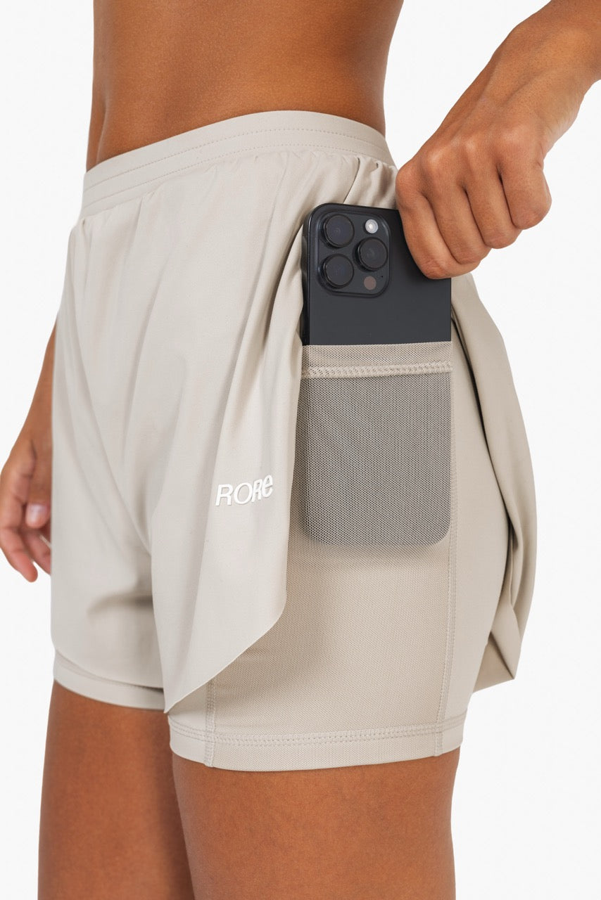 Short 2in1 Mesh - Coconut