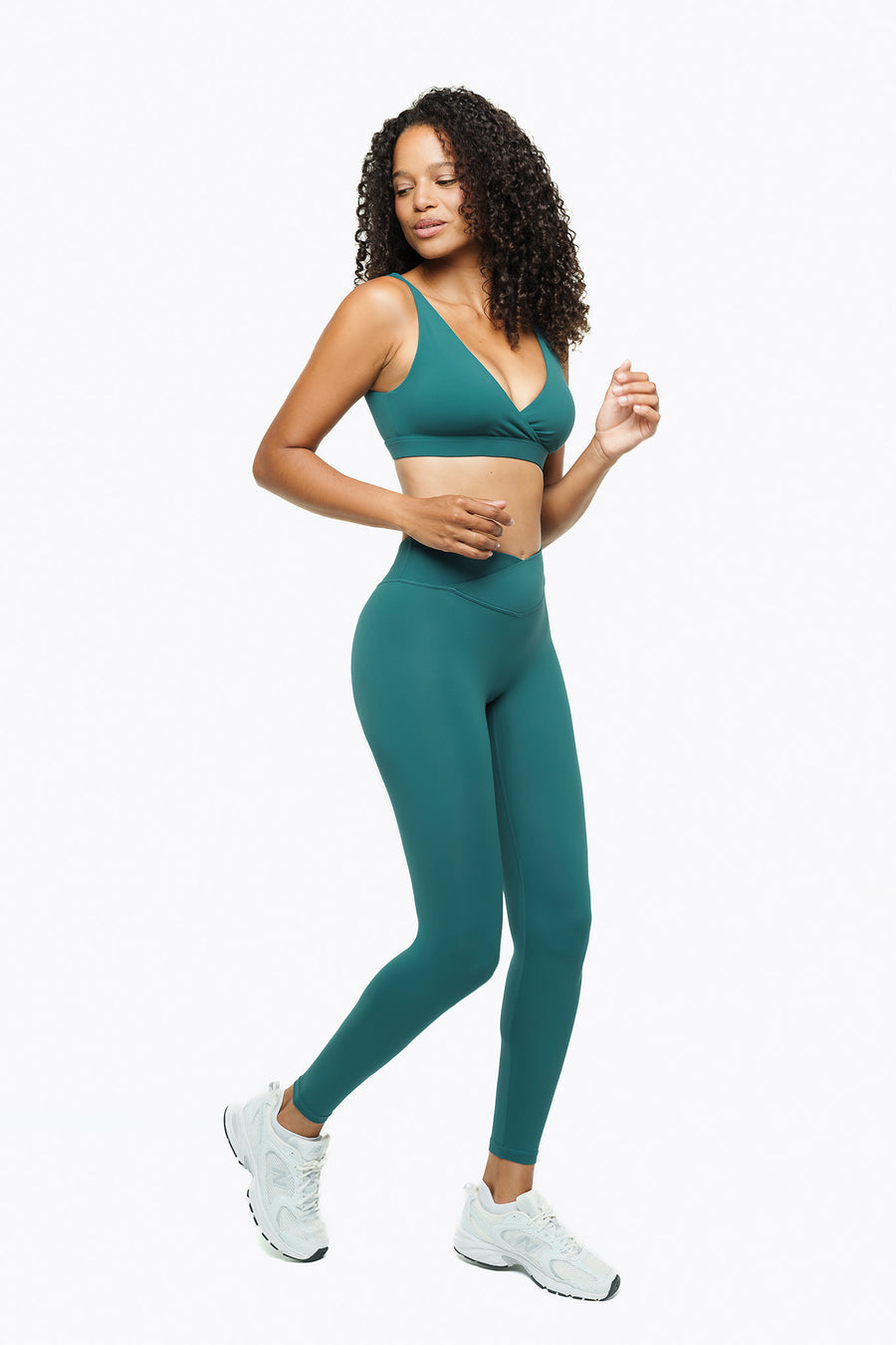 Brassière Crossed - Deep Teal