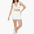 Jupe 2in1 Crossed Sport - White
