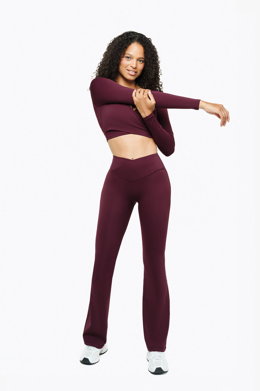 Flare Crossed Sculpt - Deep Purple