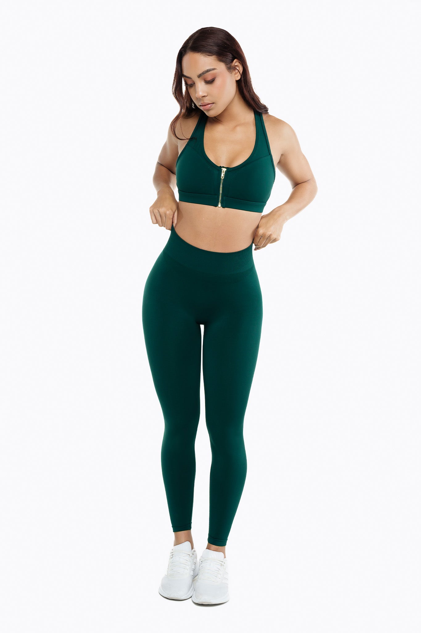 Brassière Zip Tech - Deep Mist