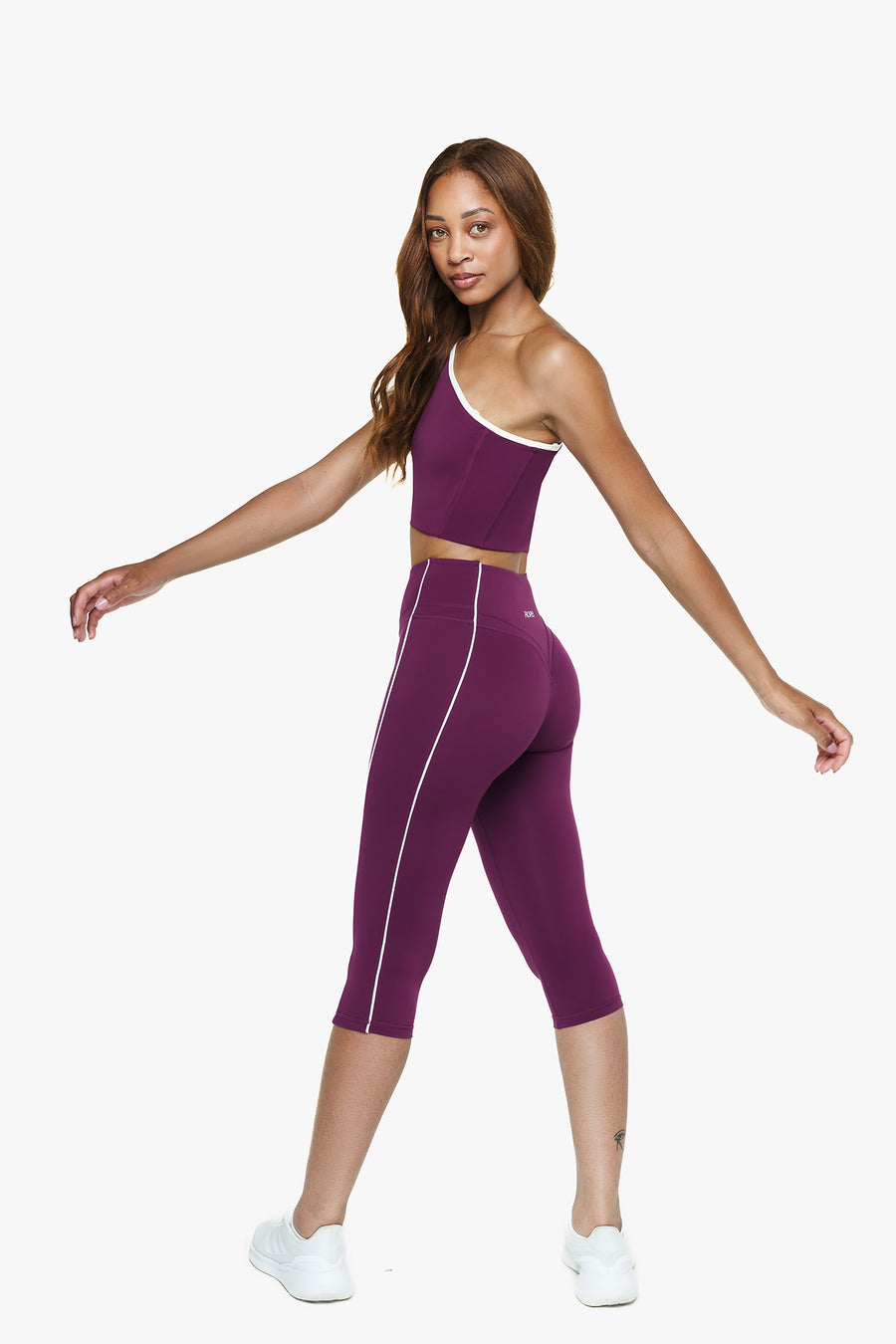 Top Asymétrique Retro - Wild Berry