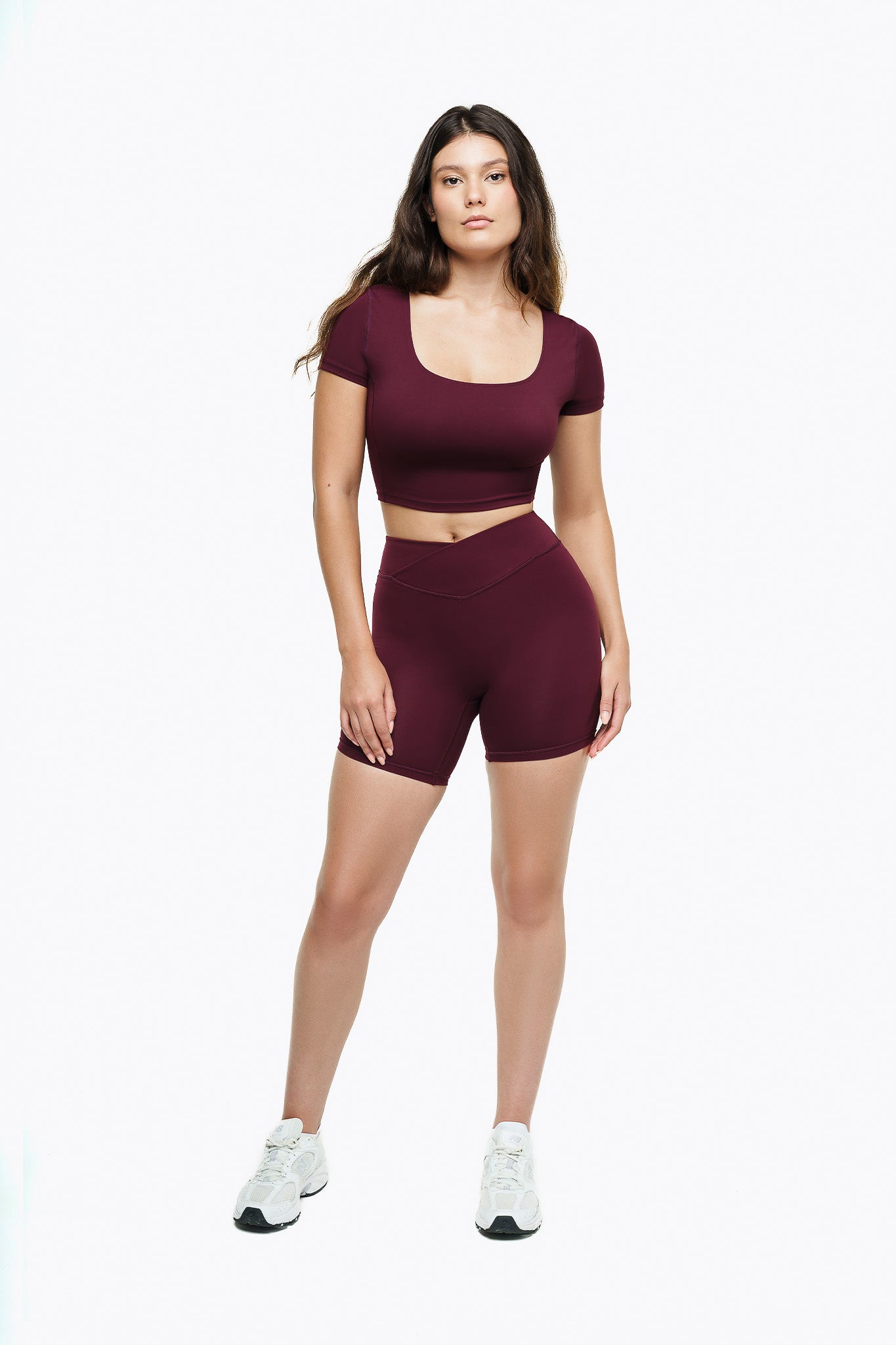 Top Square  Manches Courtes - Deep Purple