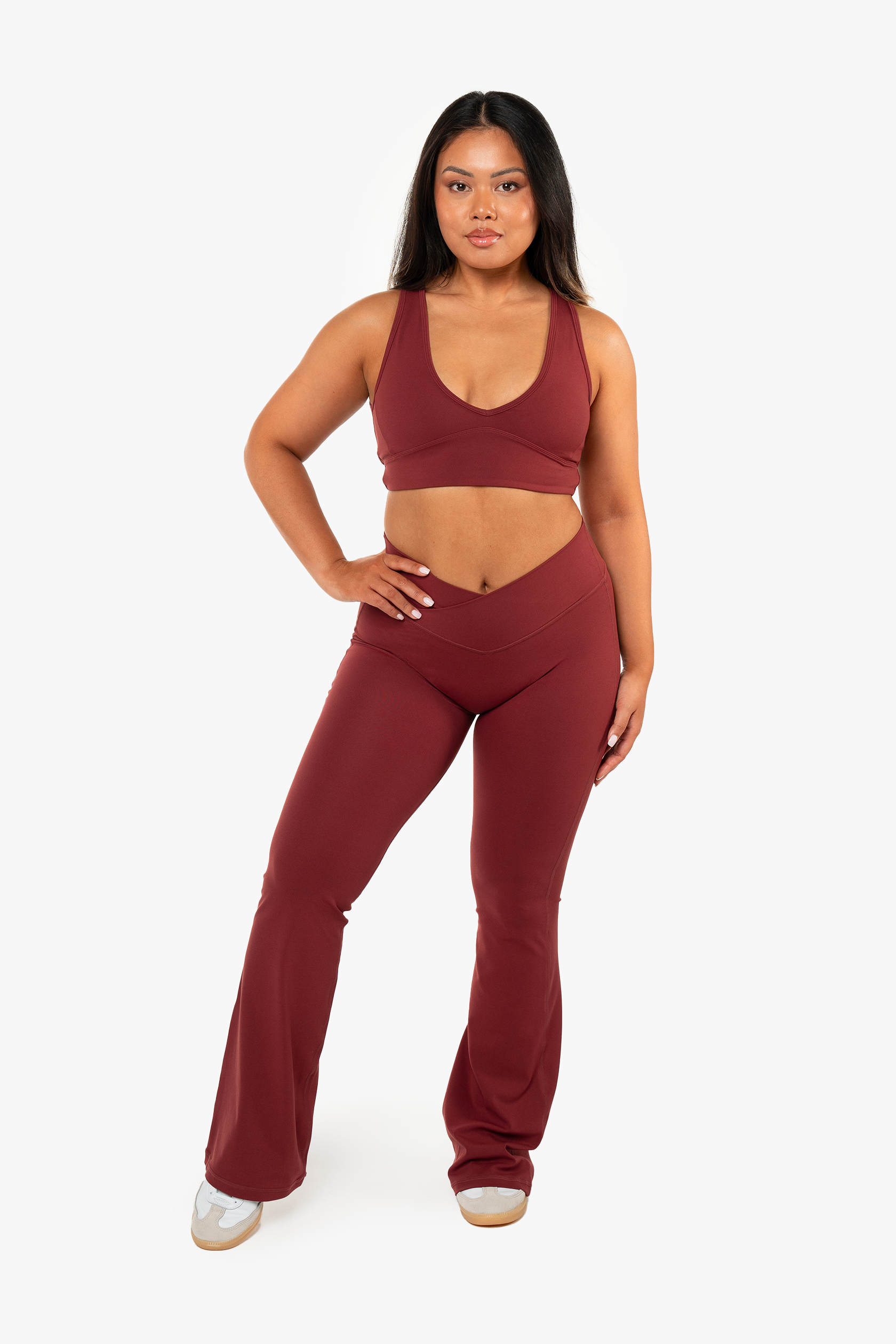 Brassière Crossed Back - Red Velvet