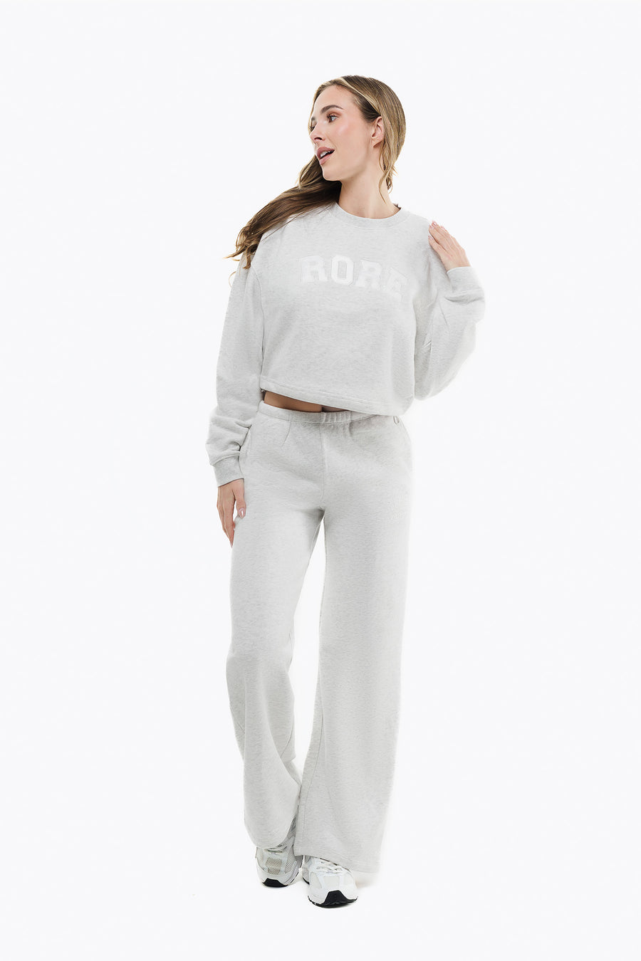 IVY Crop Sweatshirt - Cloudstone