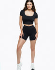 Short Crossed Lift - Black