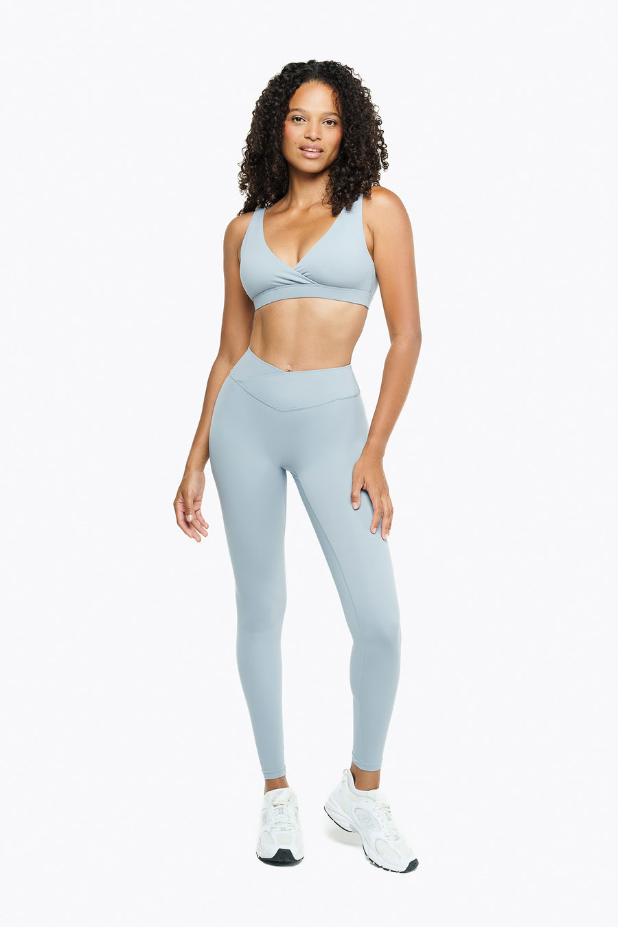 Crossed Lift Leggings - Powder Blue