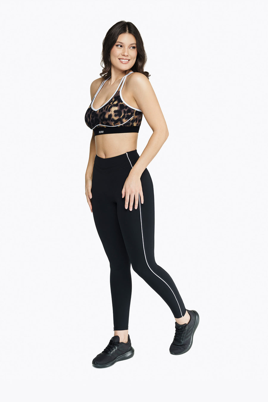 Contour Retro Bra - Blurry Leopard
