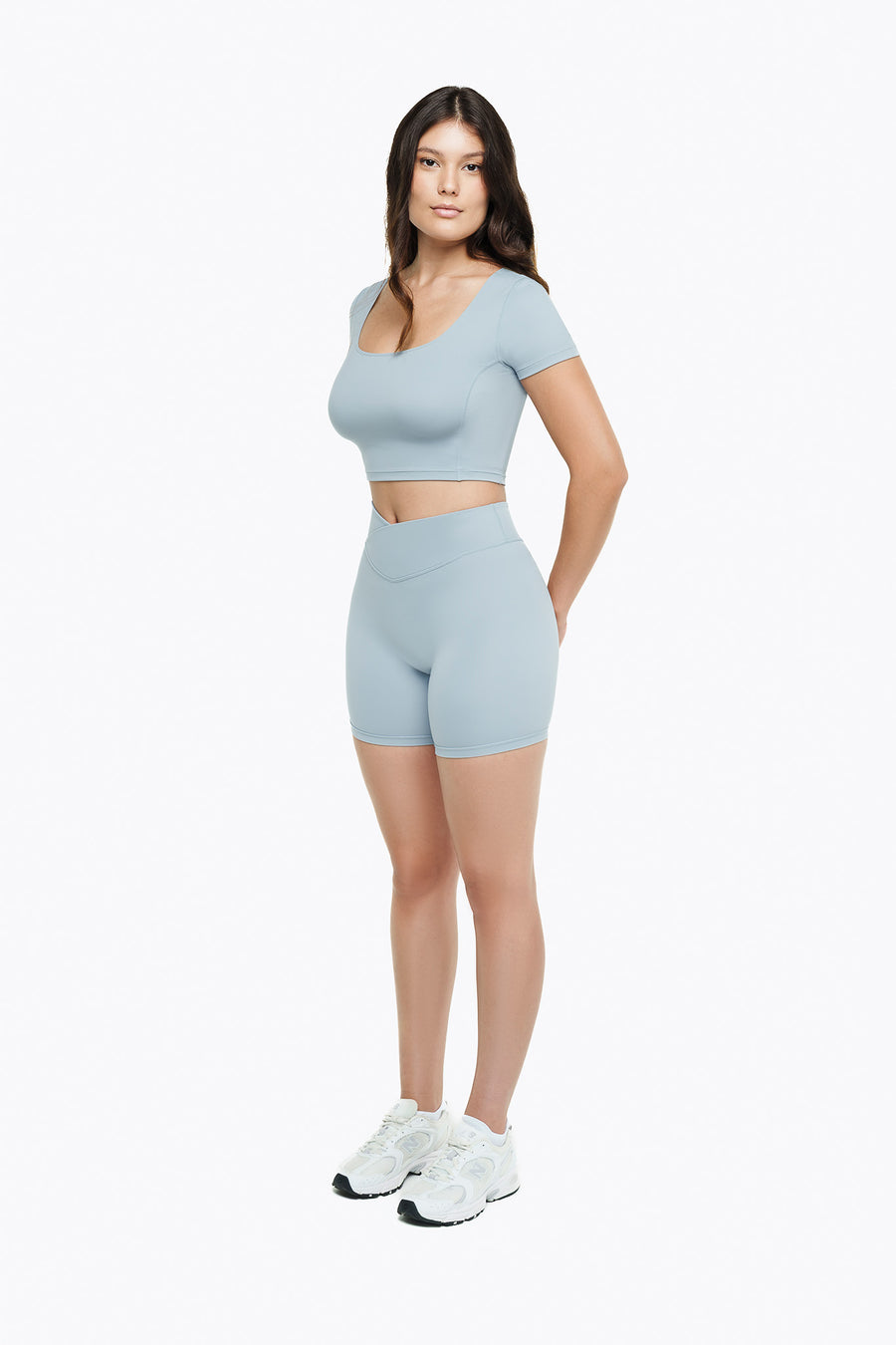 Short Crossed Lift - Powder Blue