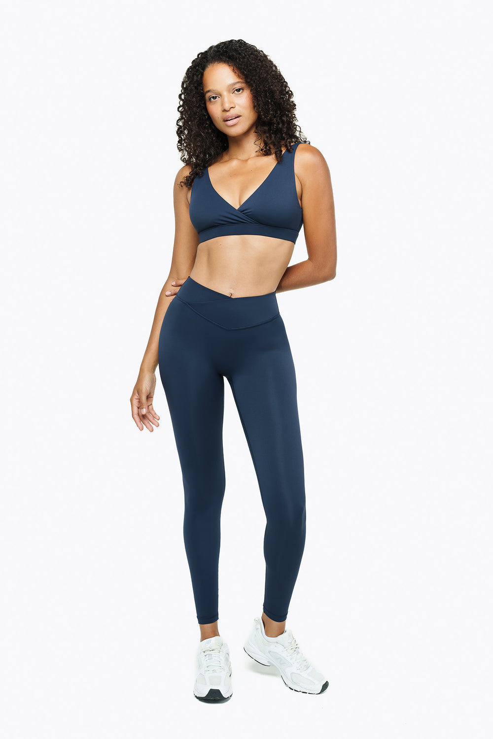 Crossed Lift Leggings - Sea Storm