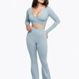 Top Crossed Manches Longues - Powder Blue