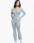 Top Crossed Manches Longues - Powder Blue