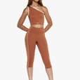 Top Asymétrique Retro - Deep Cocoa