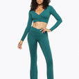Flare Crossed Sculpt - Deep Teal