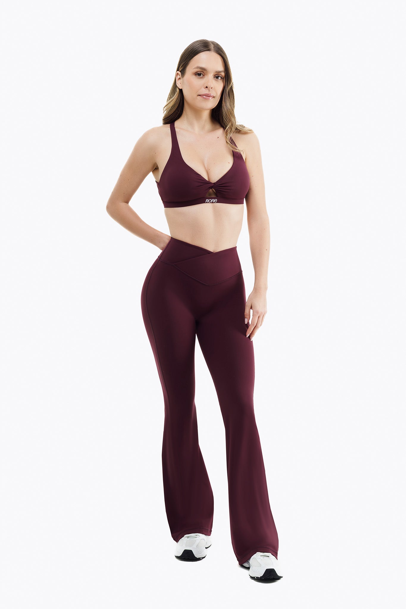 Flare Crossed Sculpt - Deep Purple