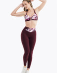 Legging Crossed Lift - Purple Blossom