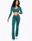 Top Crossed  Manches Longues - Deep teal