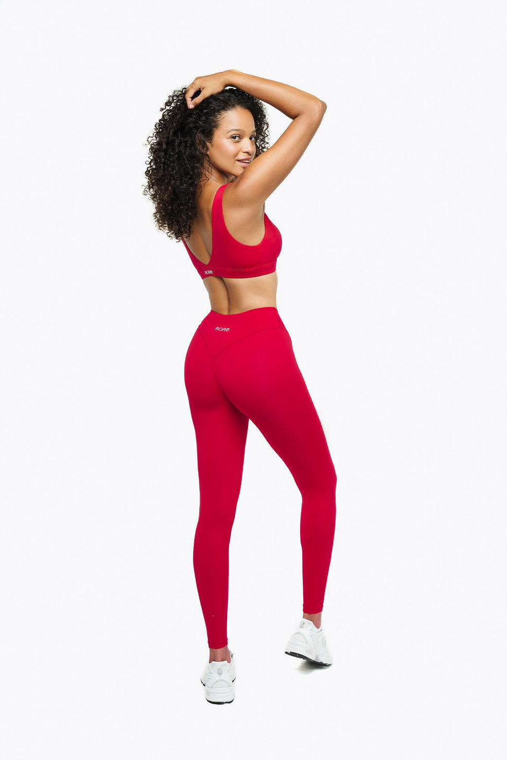 Crossed Lift Leggings - True Red