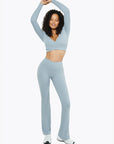 Flare Crossed Sculpt - Powder Blue