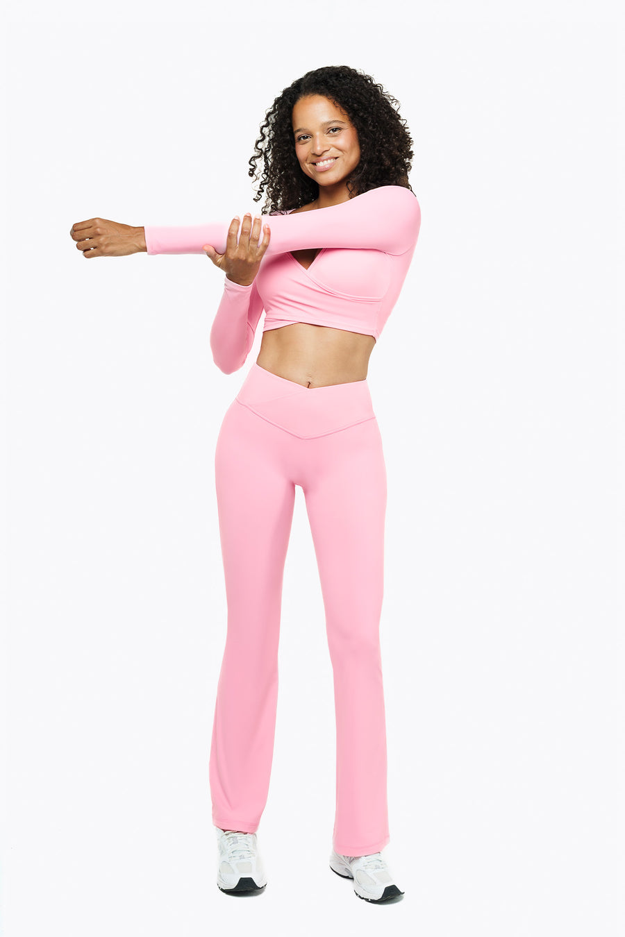 Flare Crossed Sculpt - Pink Blush