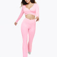 Flare Crossed Sculpt - Pink Blush