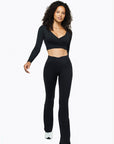 Flare Crossed Sculpt - Black