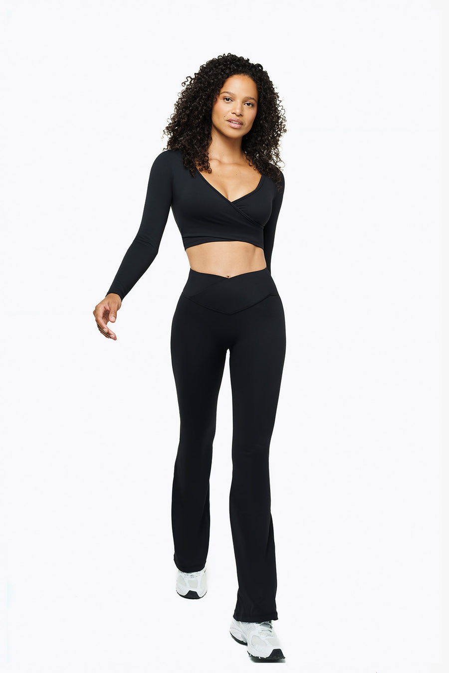 Flare Crossed Sculpt - Black