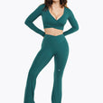 Top Crossed  Manches Longues - Deep teal