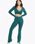 Top Crossed  Manches Longues - Deep teal