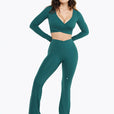 Flare Crossed Sculpt - Deep Teal