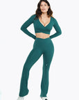 Flare Crossed Sculpt - Deep Teal