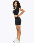Short Crossed Lift - Black