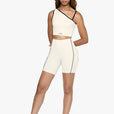 Top Asymétrique Retro - Soft Pearl