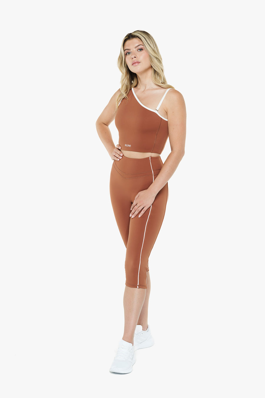 Retro Asymmetrical Top - Deep Cocoa