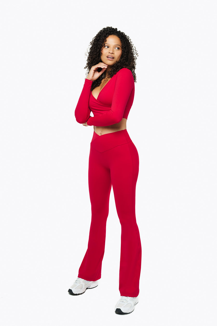 Flare Crossed Sculpt - True Red