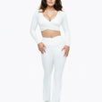 Flare Crossed Sculpt - White