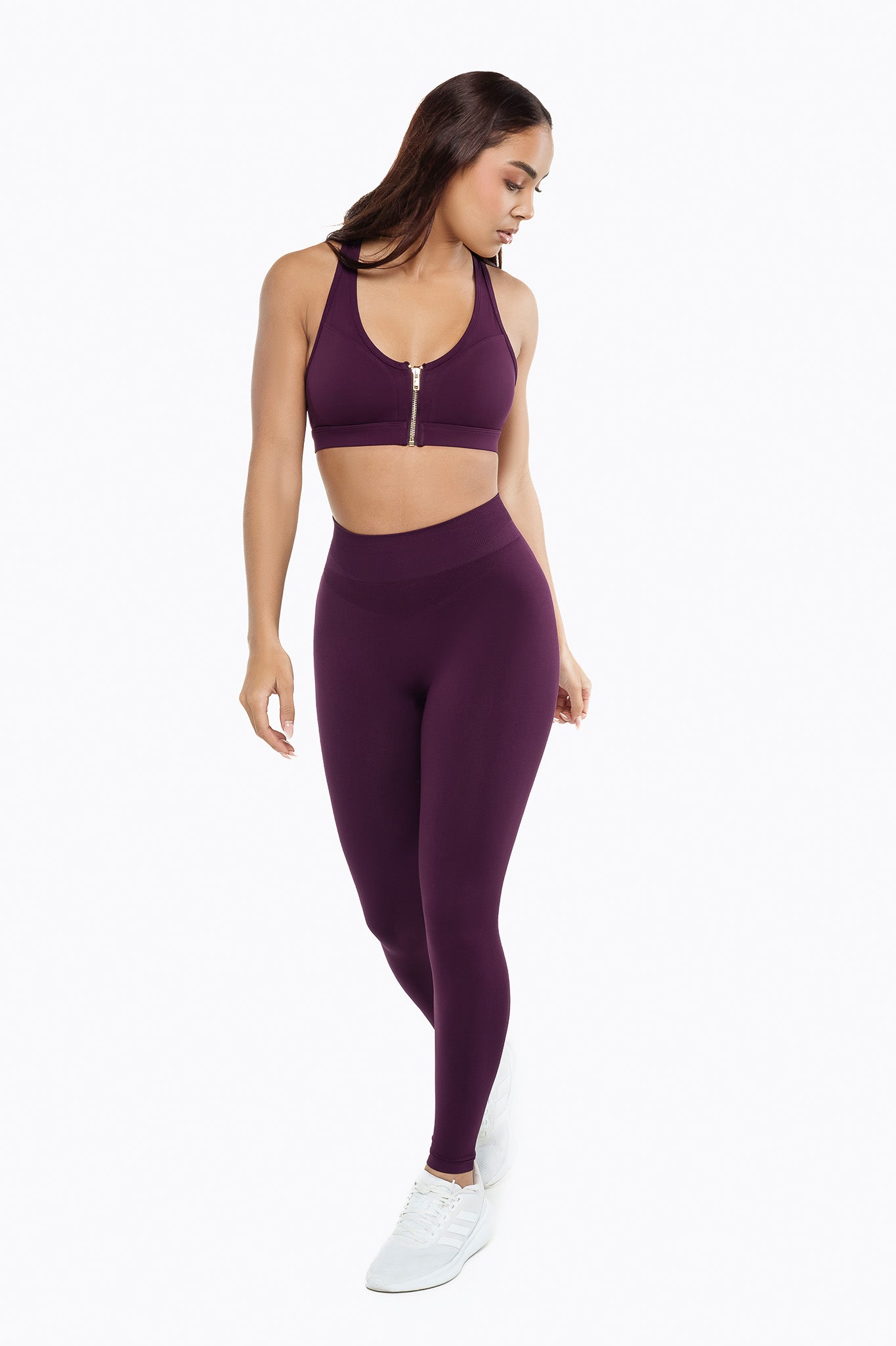 Brassière Zip Tech - Dark Berry