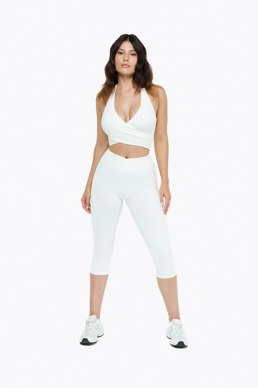 Crossed Tank Top - White