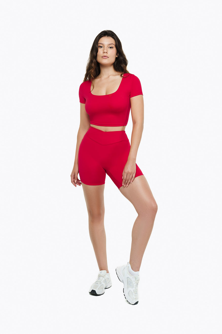 Short Crossed Lift - True Red