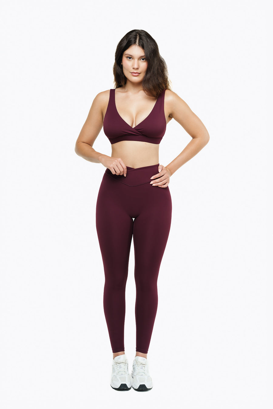 Cross-Back Sports Bra - Deep Purple
