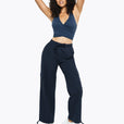 Pantalon Cargo - Blue Petrol