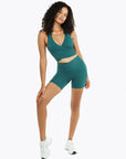 Short Crossed Lift - Deep Teal