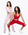 Top Crossed Manches Longues - Pink Blush