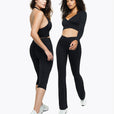 Top Crossed  Manches Longues - Black