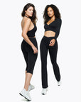 Top Crossed  Manches Longues - Black