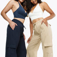 Pantalon Cargo - Blue Petrol