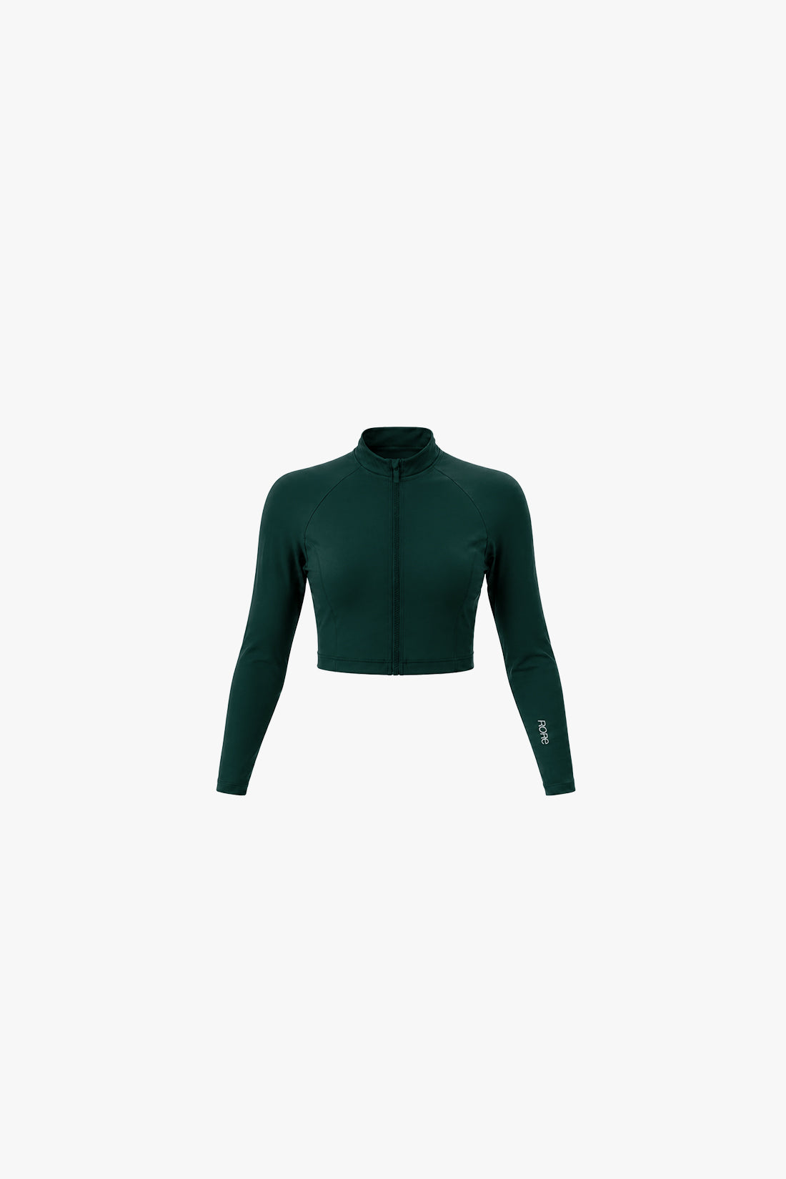 Veste Zip Tech Crop - Deep Mist