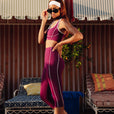 Legging Contour Retro - Wild Berry