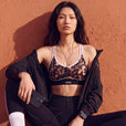 Brassière Contour Retro - Blurry Leopard