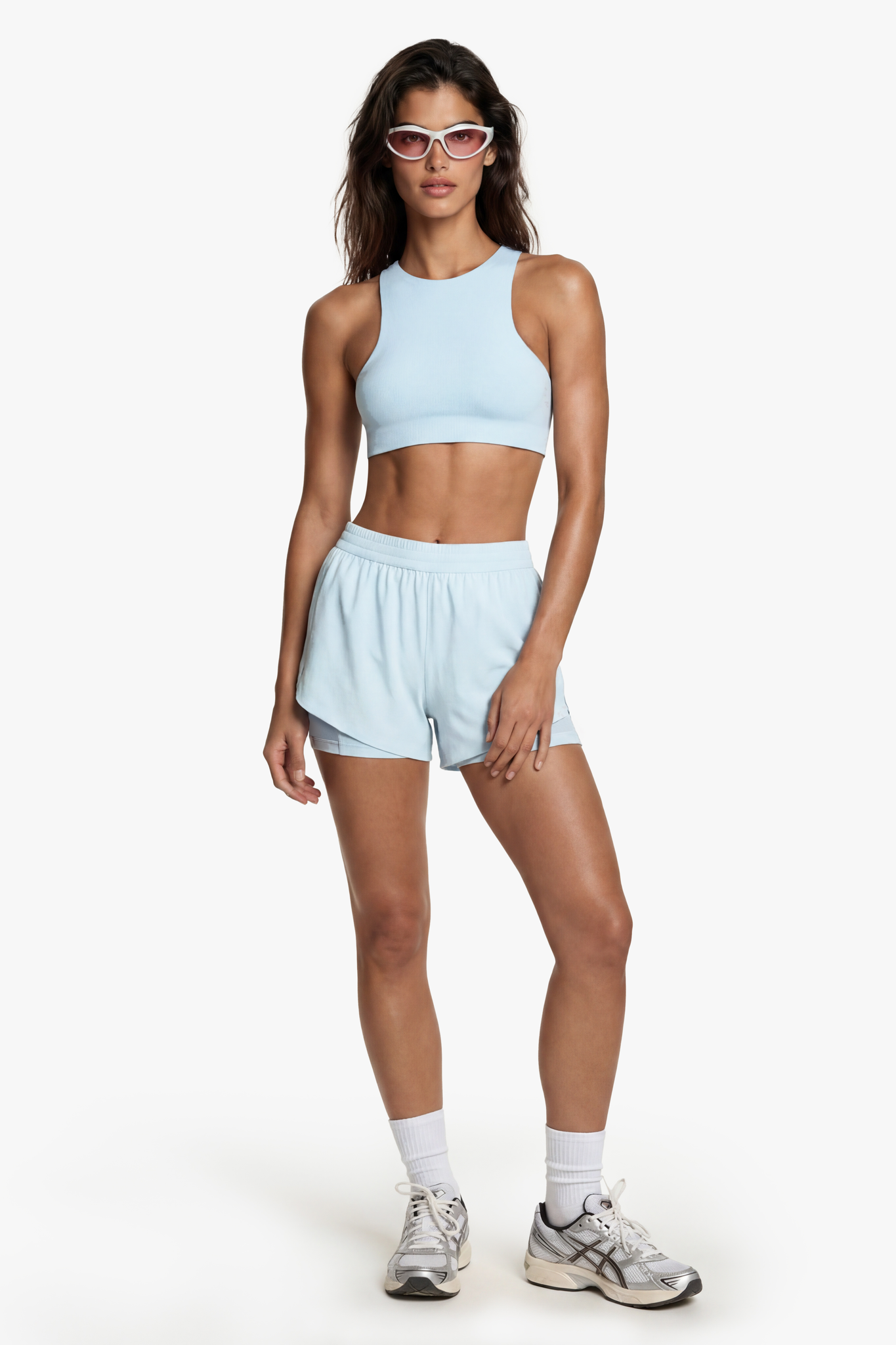 Short 2in1 Mesh - Ice Blue